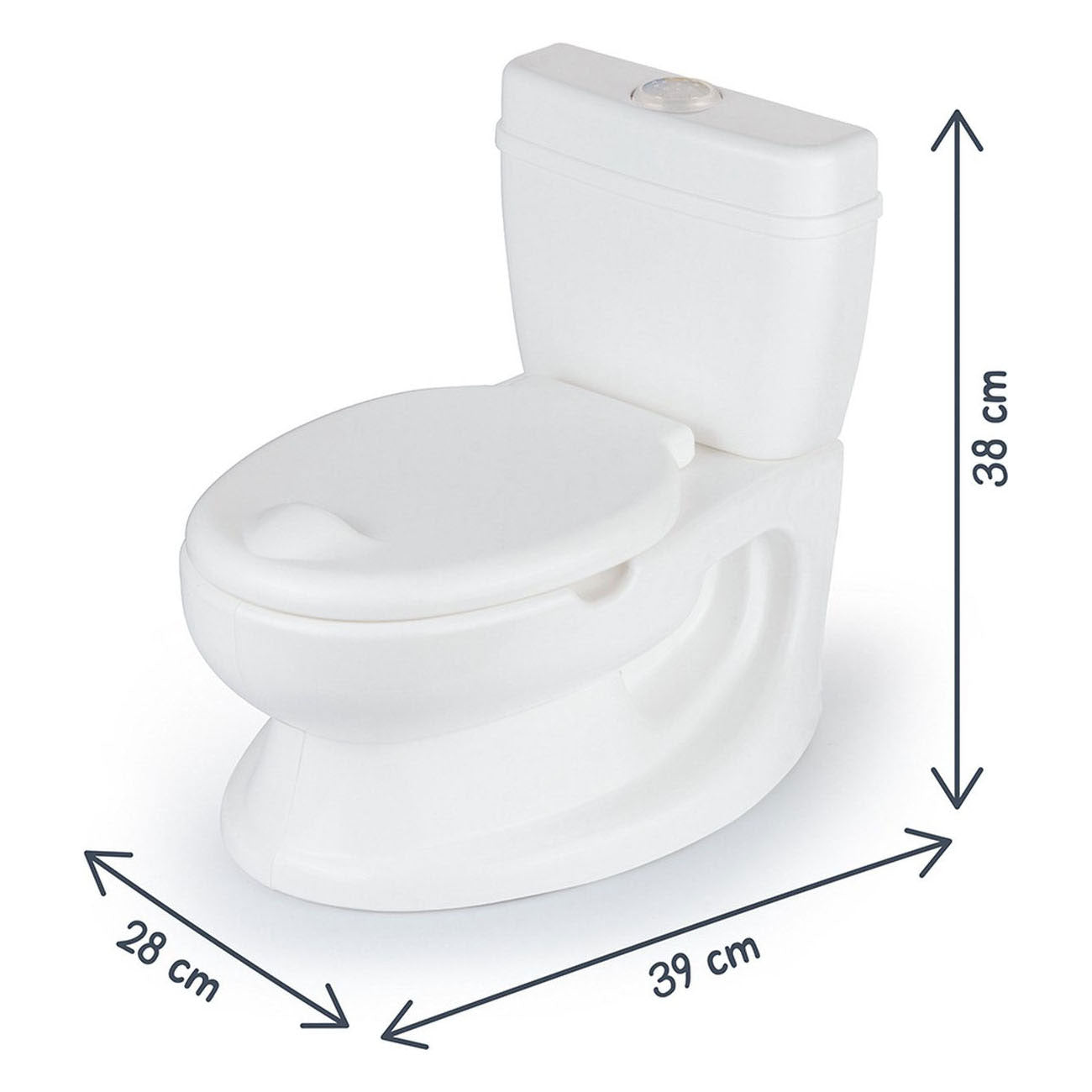 Dolu Dolu Bildungskindertoilette mit Sound weiß