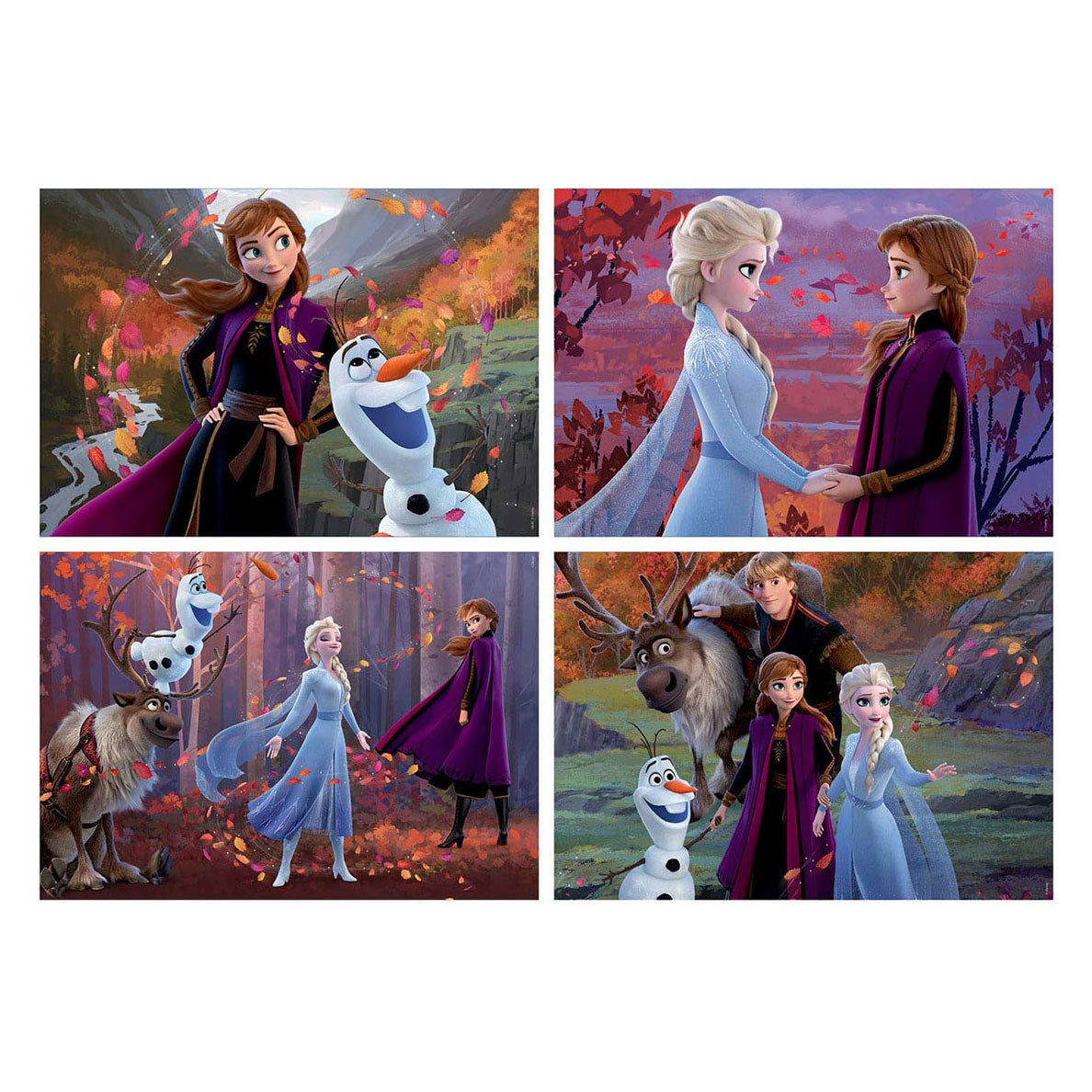 Educa - 4 Puzzles - 50-80-100-150 Teile - Puzzle - Disney Frozen