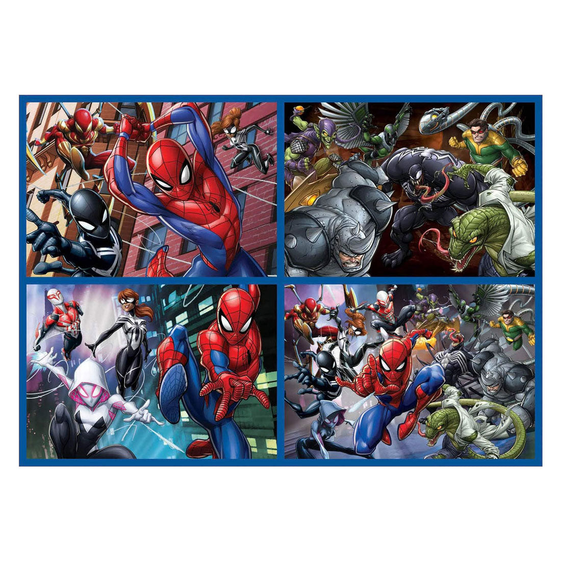 Educa - Puzzle - 4 Puzzles - 50-80-100-150 Teile - Spiderman - Puzzle