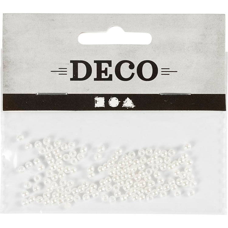Creativ Company Wachsperlen, D 3 mm, Lochgröße 0,7 mm, Perlmutt, 150 Stück 1 Box