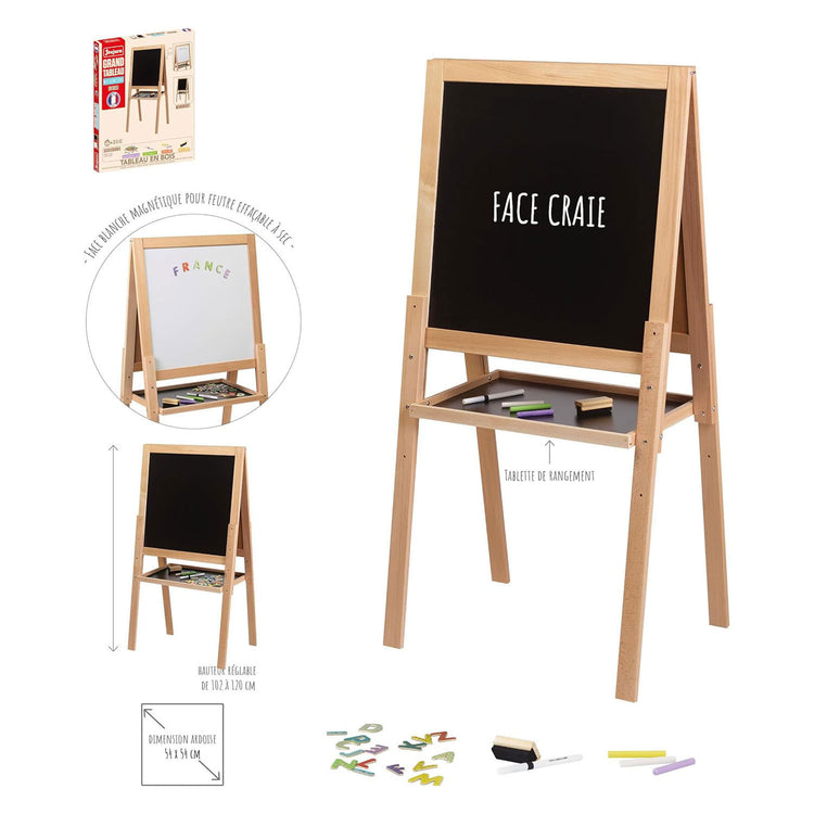 Jeujura doppelseitiges Kreide- und Whiteboard aus Holz