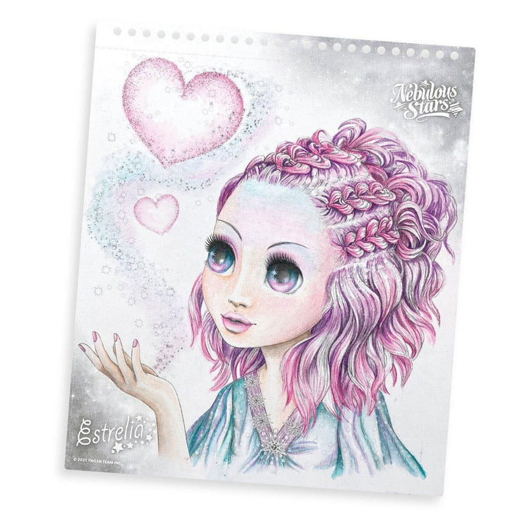 Nebulöse Sterne – Aquarell-Zeichenbuch – Zeichnen – Ausmalen – kreatives Spielen