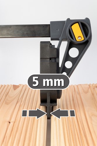 Wolfcraft Montageklemme | für Terrassendielen | 1 Stück - 6985000