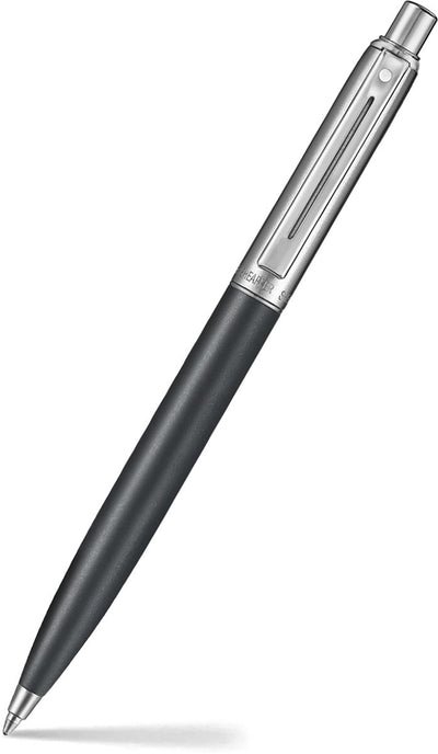 Sheaffer-Kugelschreiber – Sentinel 331 – mattschwarz und poliertes Chrom mit chrompolierter Oberfläche – SF-E233151