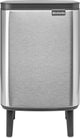 Brabantia Bo Hi Abfallbehälter – 7 Liter – Badezimmer – mattierter Stahl, fingerabdrucksicher