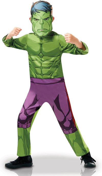 Rubies Classic Hulk™-Animationsserie-Kostüm für Jungen – Fasching – Karnevalskostüme