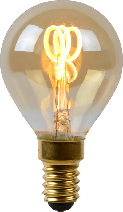 Lucide p45 - Glühlampe - ø 4,5 cm - LED dimmbar - E14 - 1x3W 2200K - Bernstein