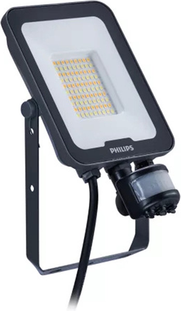 Philips LED Philips - LED-Flutlicht Ledinaire BVP167 Grau 30W 3600lm 40D - 830-840-865 | IP65 symmetrisch mit Bewegungssensor