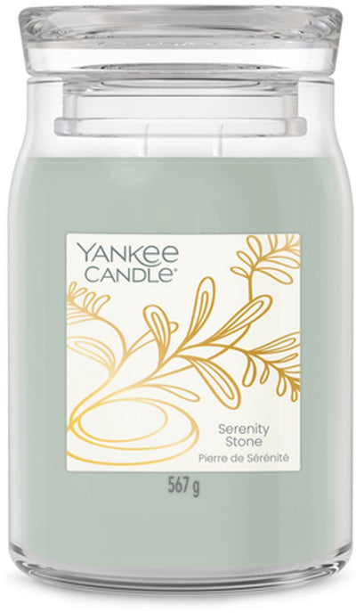 Yankee Candle – kleiner Luxus – Serenity Stone großes Glas – bis zu 90 Brennstunden