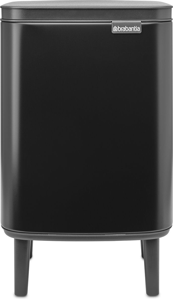 Brabantia Bo Hi Abfallbehälter – 7 Liter – Badezimmer – Mattschwarz
