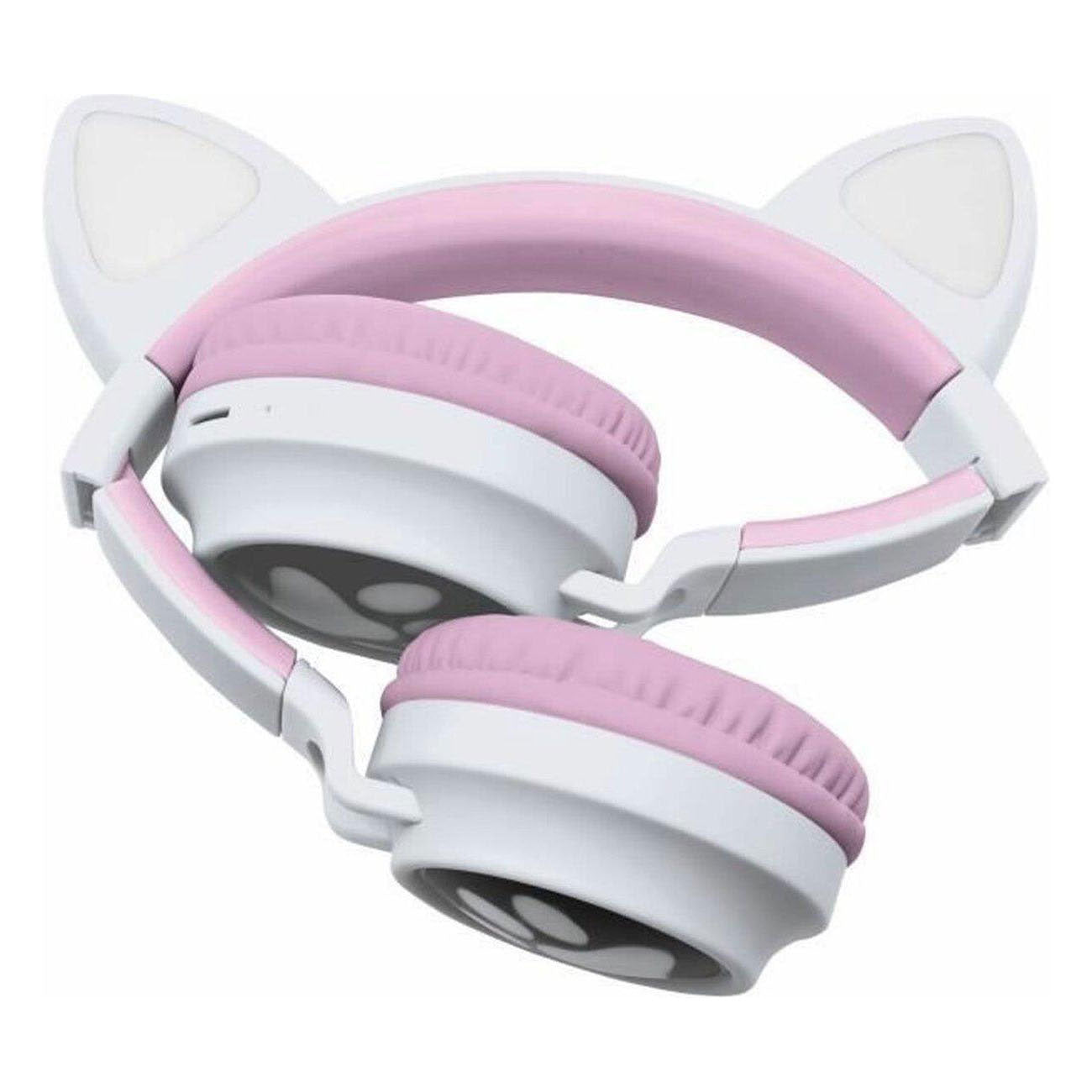 2-in-1-Bluetooth-Kopfhörer mit leichten Katzenohren