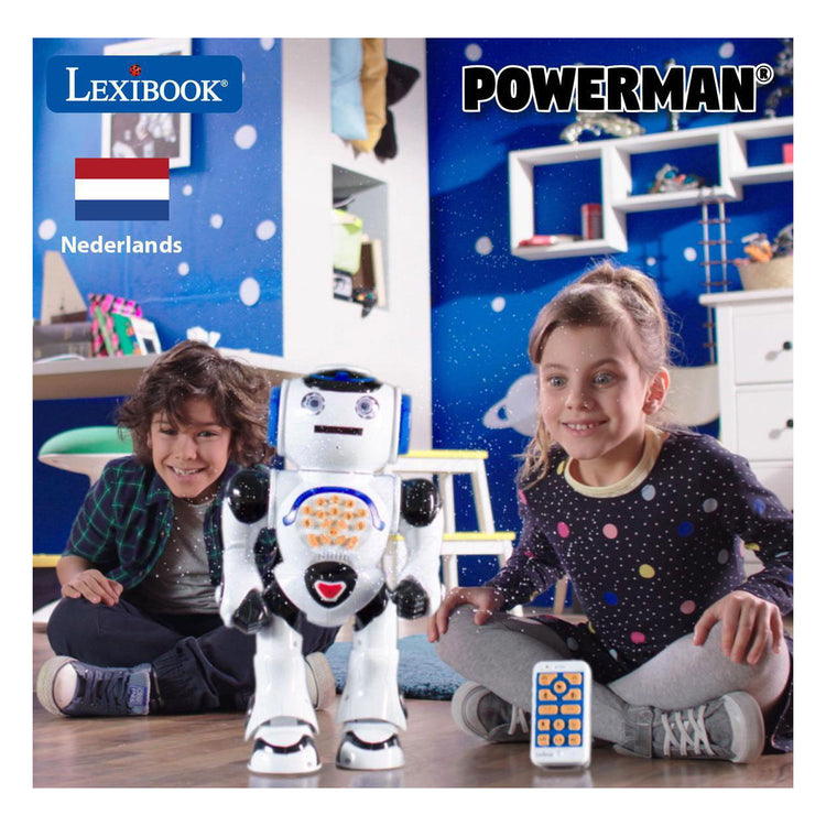 Lexibook Powerman® interaktiver Roboter zum Lernen und Spielen inkl. Fernbedienung (Niederländisch)