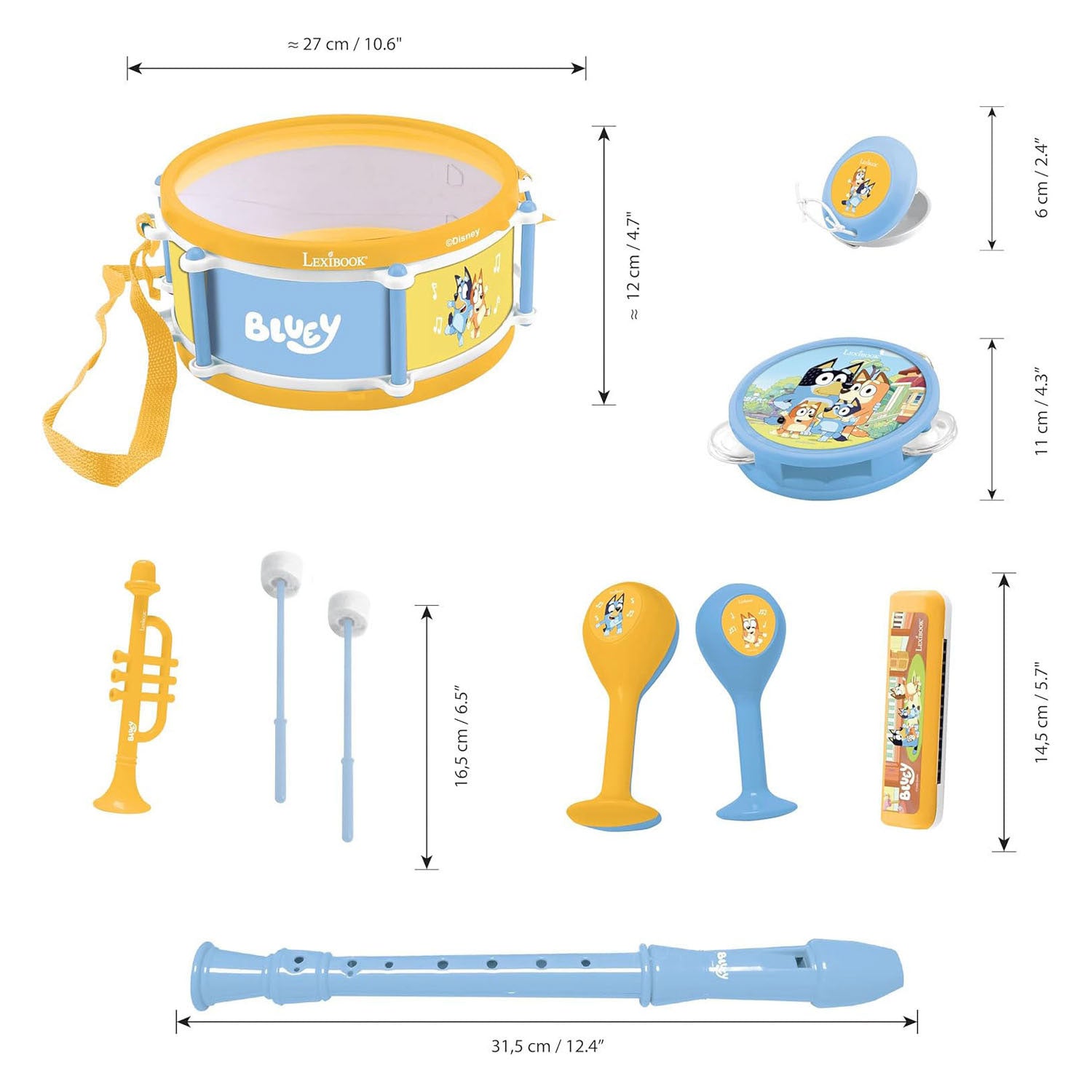 Lexibook Bluey Musikset 7-teilig