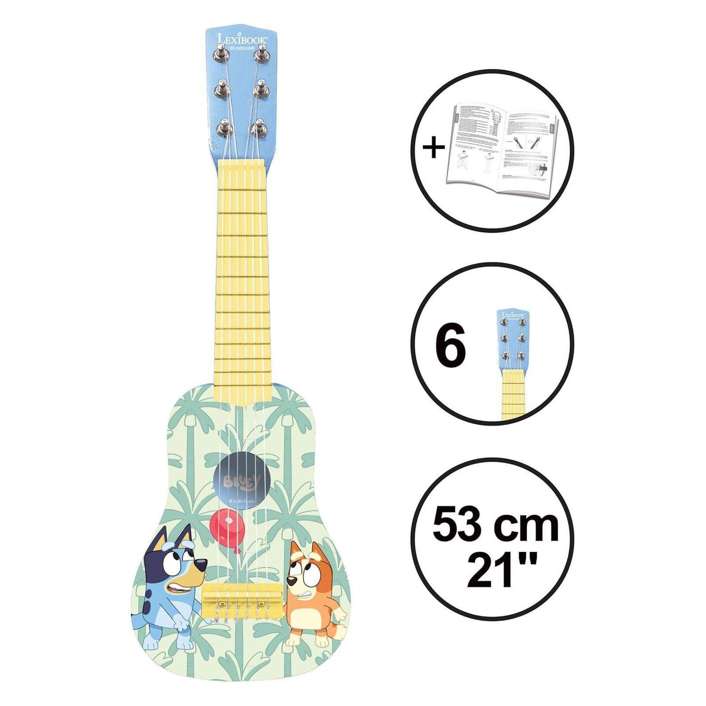 Lexibook meine erste Holzgitarre Bluey – 21 53 cm