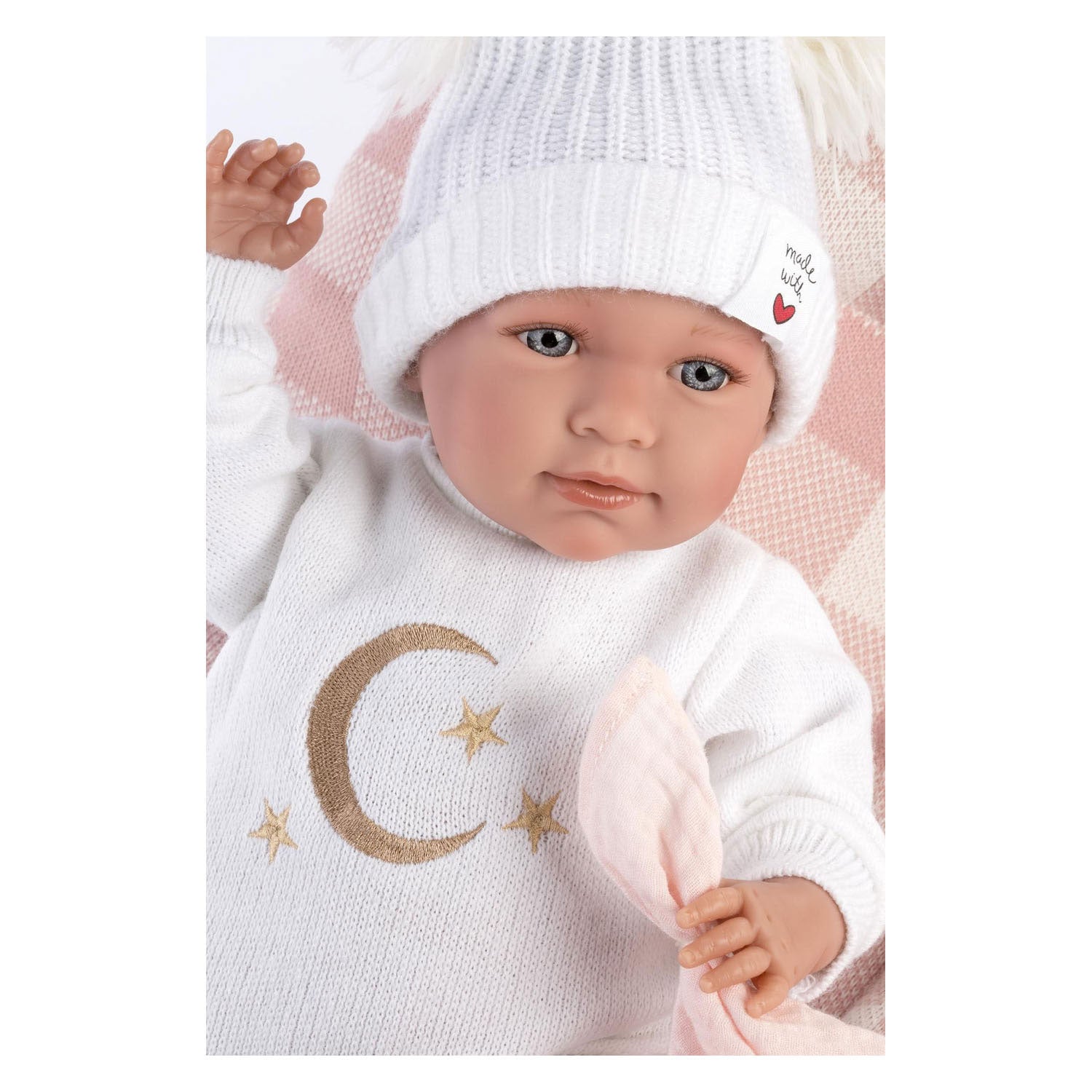 Mimi Weichkörper-Babypuppe mit Sound 42 cm Mond