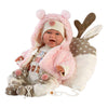 Imp Mimi Babypuppe mit weichem Körper, fröhlich und mit Geräuschen – 42 cm