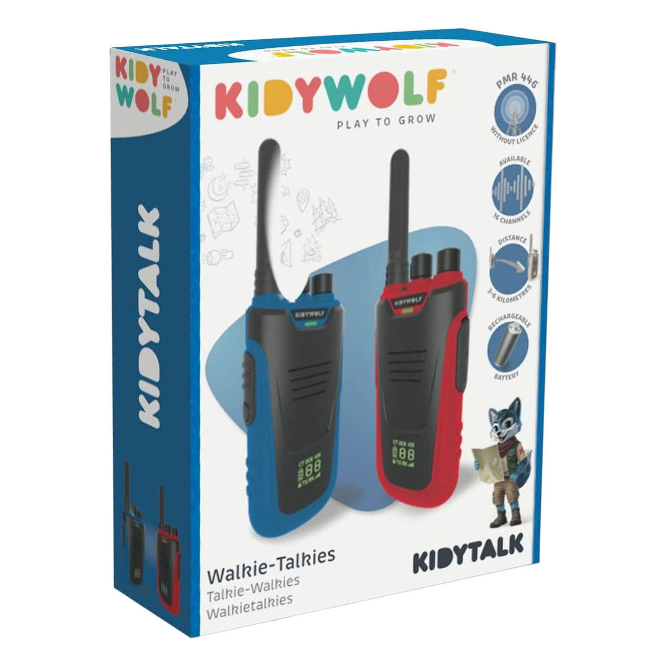 Kidywolf Kidytalk Walkie Talkies blau rot