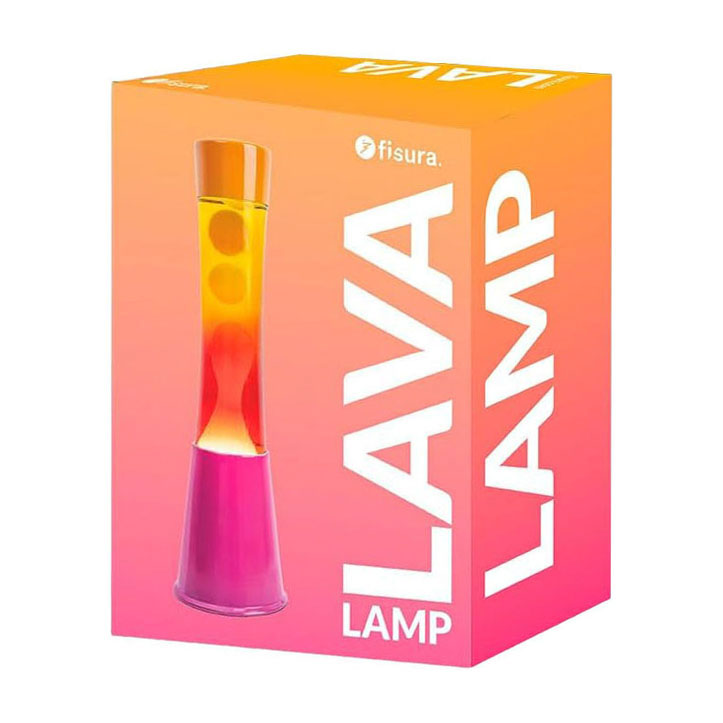 Fisura Lavalampenturm Farbverlauf rosa orange
