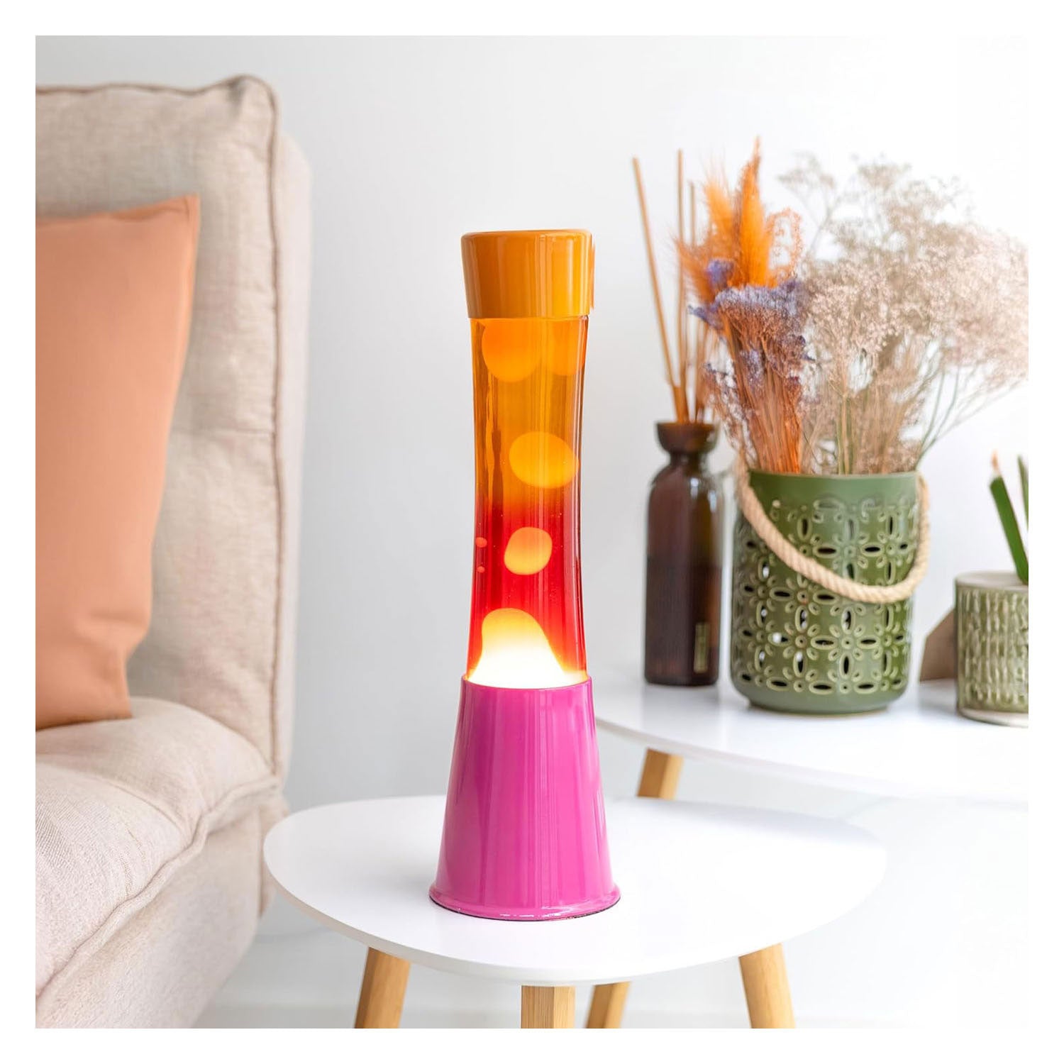 Fisura Lavalampenturm Farbverlauf rosa orange