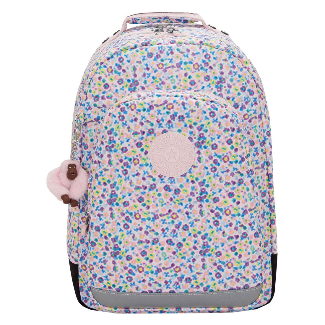 Kipling Rucksack Klassenzimmer mit digitalem Blumendruck