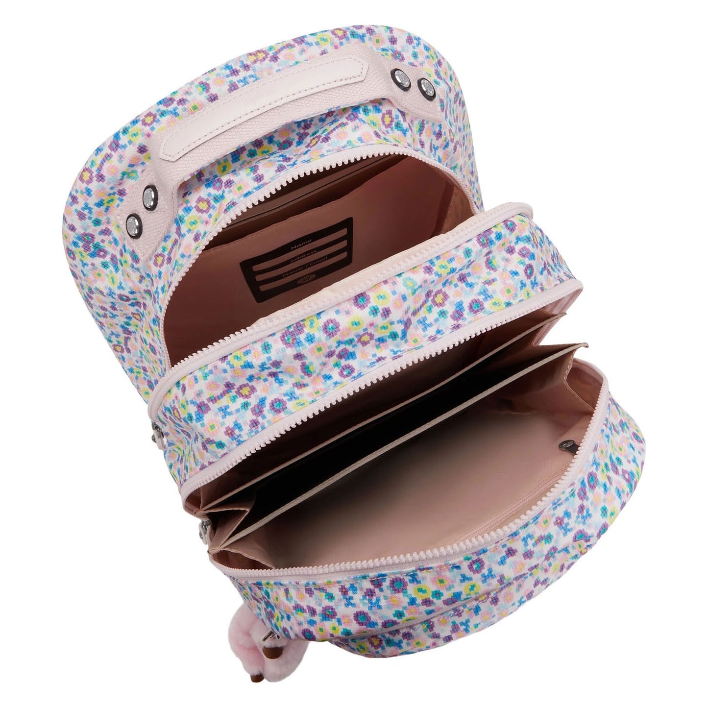 Kipling Rucksack Klassenzimmer mit digitalem Blumendruck
