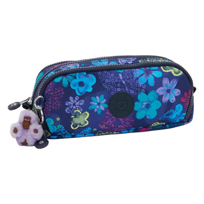 Kipling Gitroy Federmäppchen – dunkler Blumenstempel