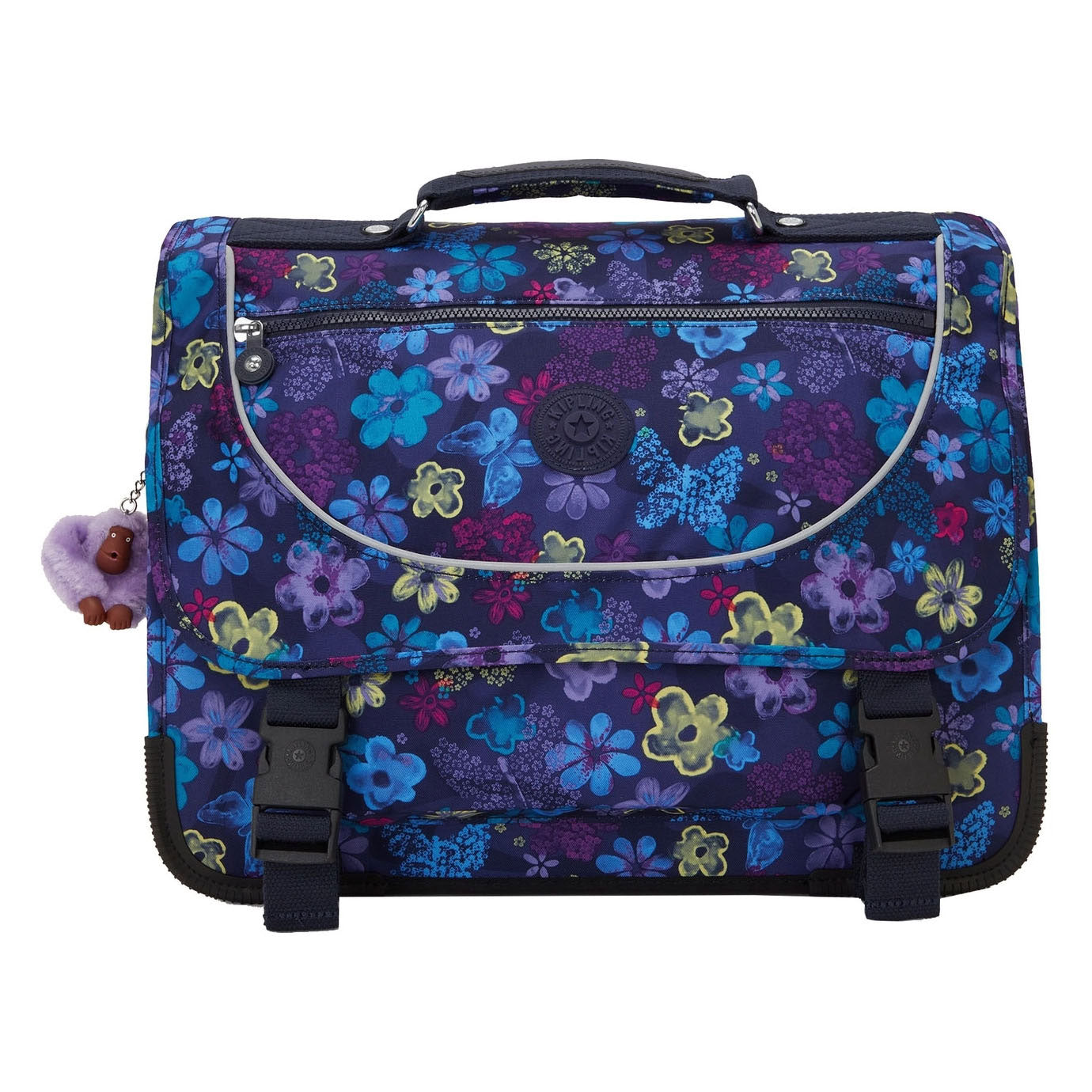 Preppy-Rucksack von Kipling – dunkler Blumenstempel