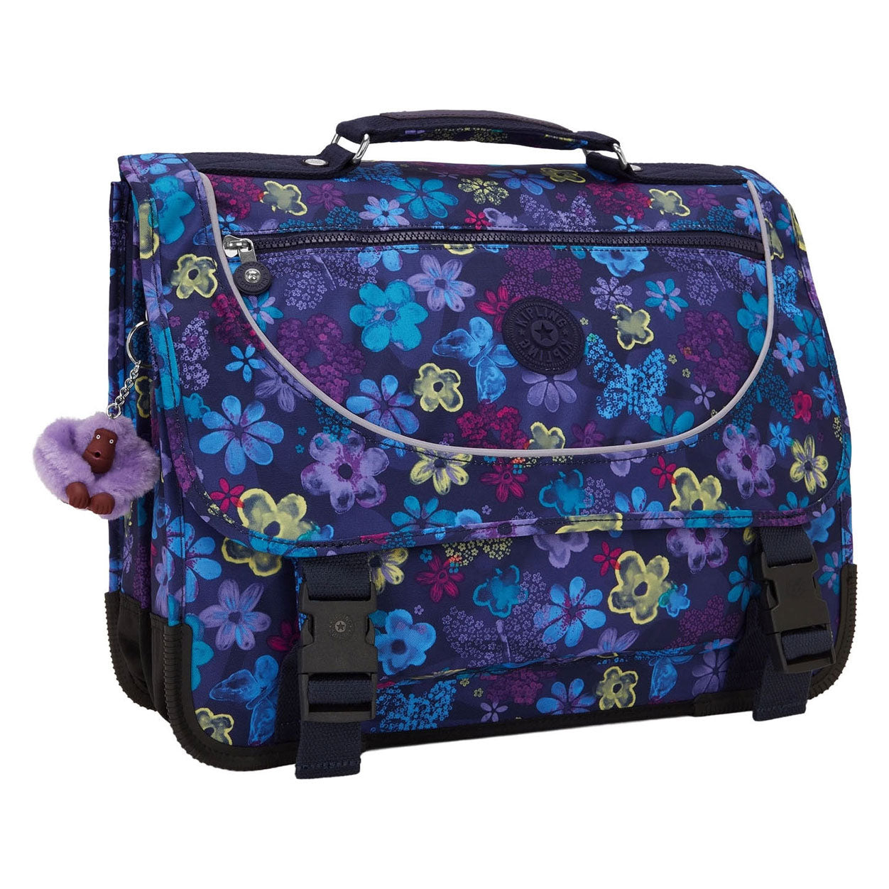 Preppy-Rucksack von Kipling – dunkler Blumenstempel
