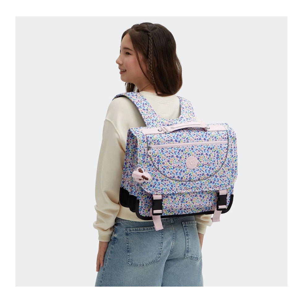 Preppy-Rucksack von Kipling – digitaler Blumendruck