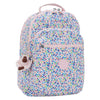 Kipling Seoul Laptop-Rucksack – digitaler Blumendruck