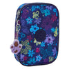 Kipling 100 Tripe Federmäppchen – dunkler Blumenstempel
