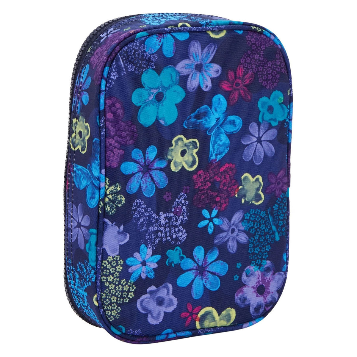 Kipling 100 Tripe Federmäppchen – dunkler Blumenstempel