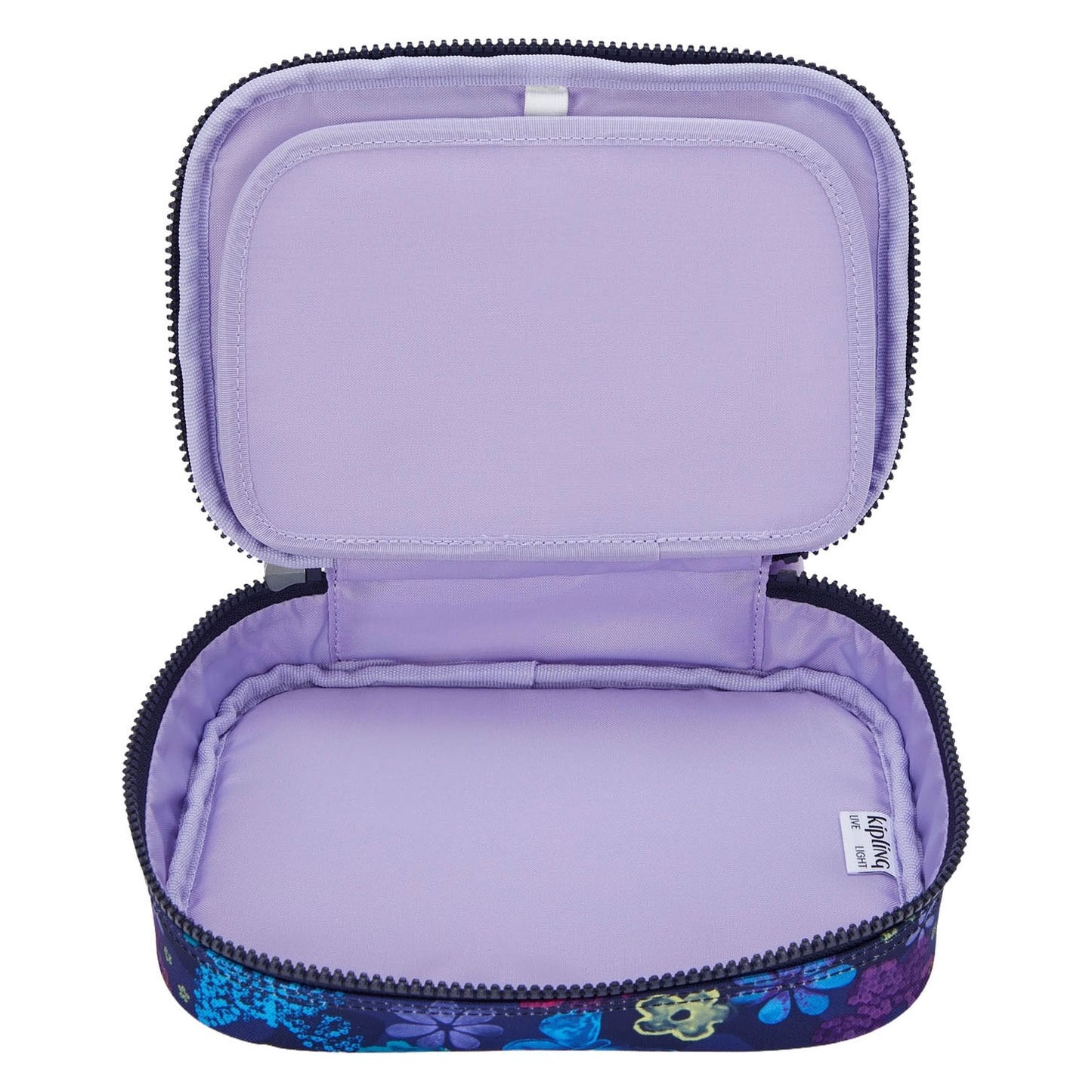 Kipling 100 Tripe Federmäppchen – dunkler Blumenstempel