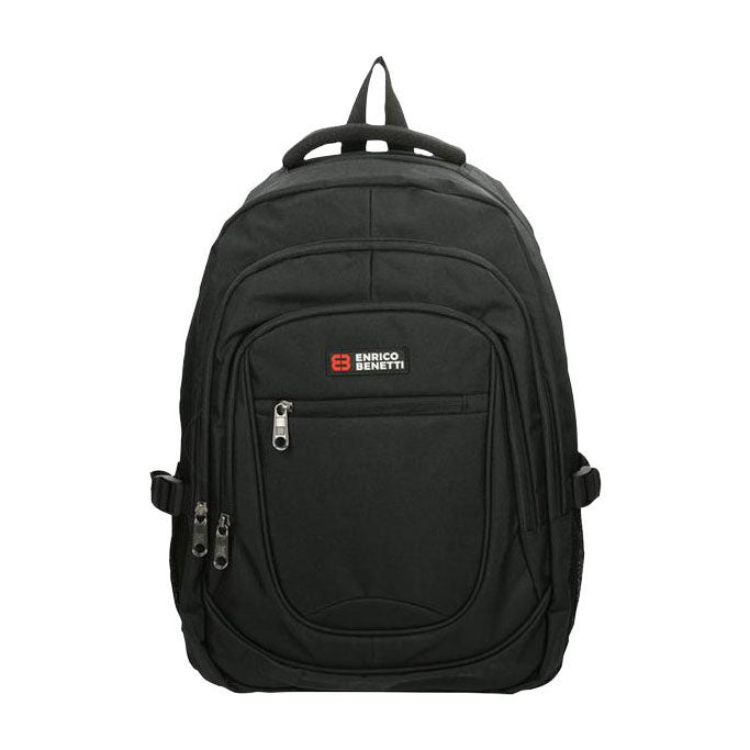 Enrico Benetti Rucksack Hamburg schwarz – Laptop 17 Zoll