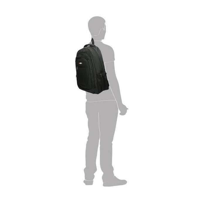 Enrico Benetti Rucksack Hamburg schwarz – Laptop 17 Zoll