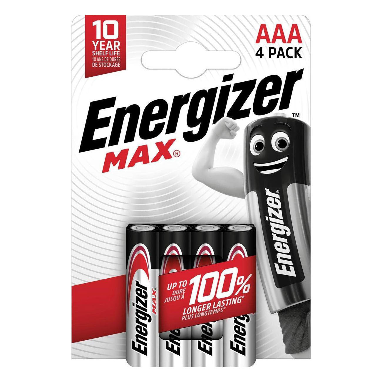 Energizer Max AAA Alkalibatterien 4 Stk.