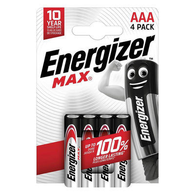 Energizer Max AAA Alkalibatterien 4 Stk.