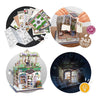 Buki France Buki – Holzmodellbausatz-Diorama – Blumenladen-Thema