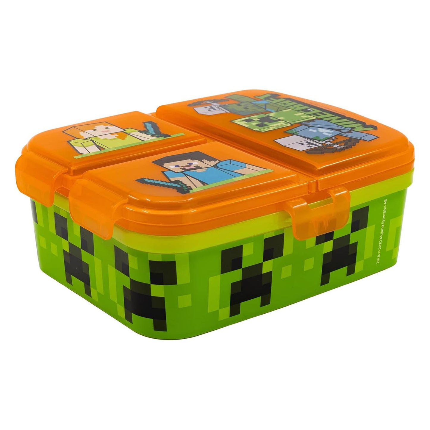 Minecraft Lunchbox mit 4 Fächern