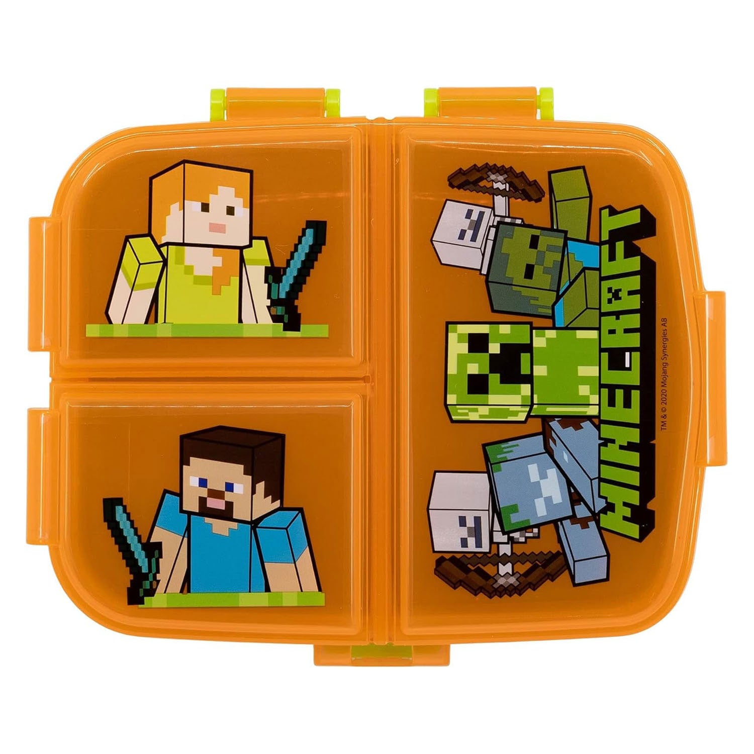 Minecraft Lunchbox mit 4 Fächern