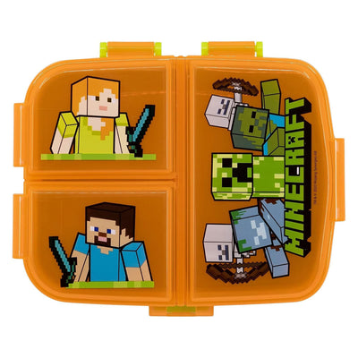 Minecraft Lunchbox mit 4 Fächern