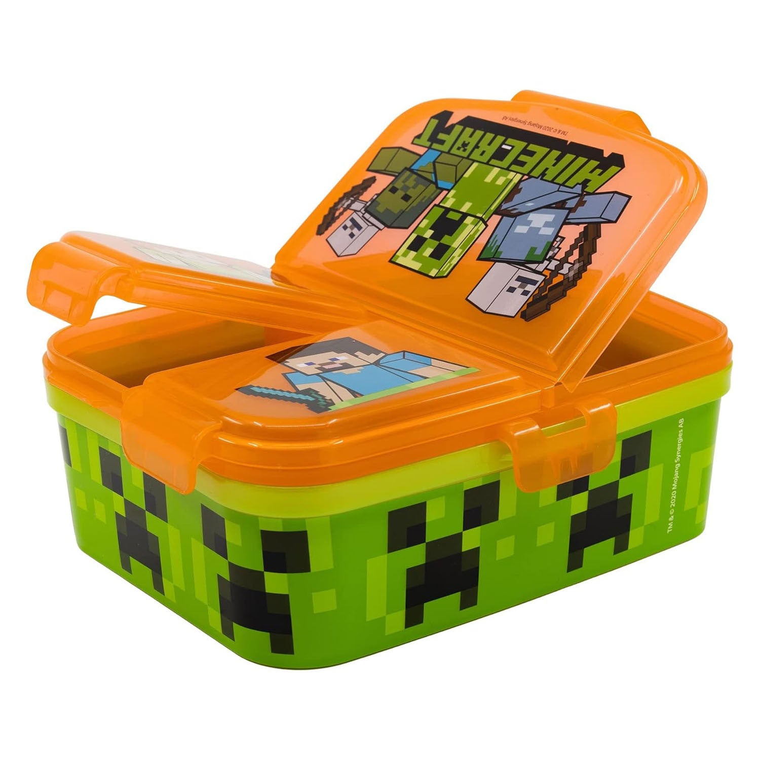 Minecraft Lunchbox mit 4 Fächern
