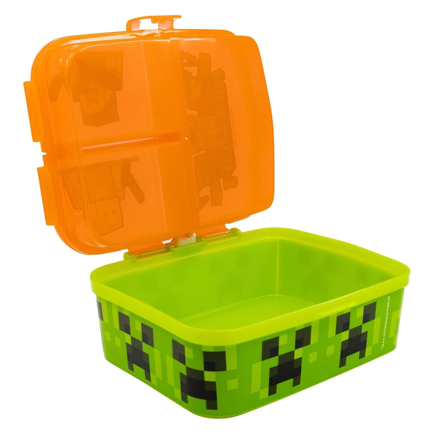 Minecraft Lunchbox mit 4 Fächern