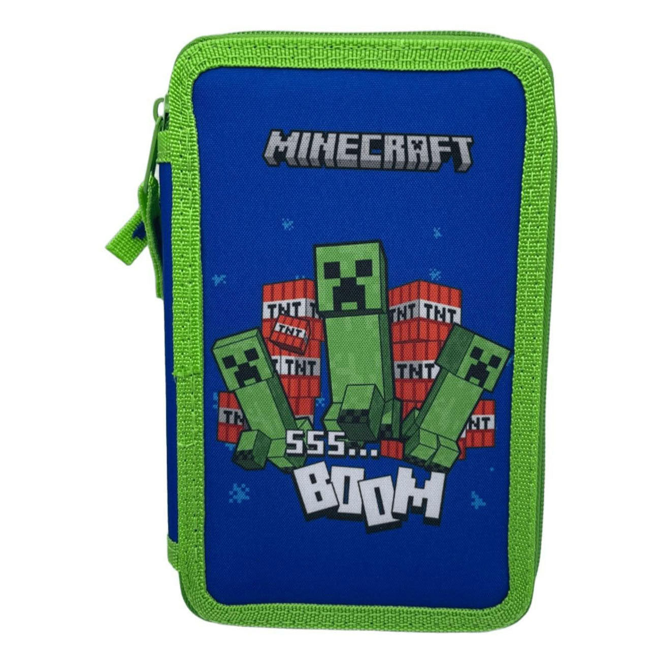 Mit Minecraft gefülltes Federmäppchen mit 2 Fächern