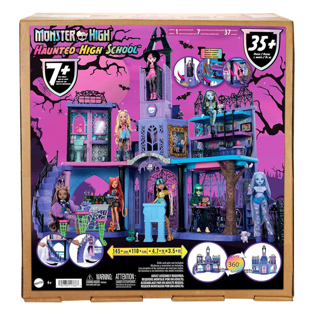 Mattel Spuk-Highschool-Puppenhaus – 35-tlg.