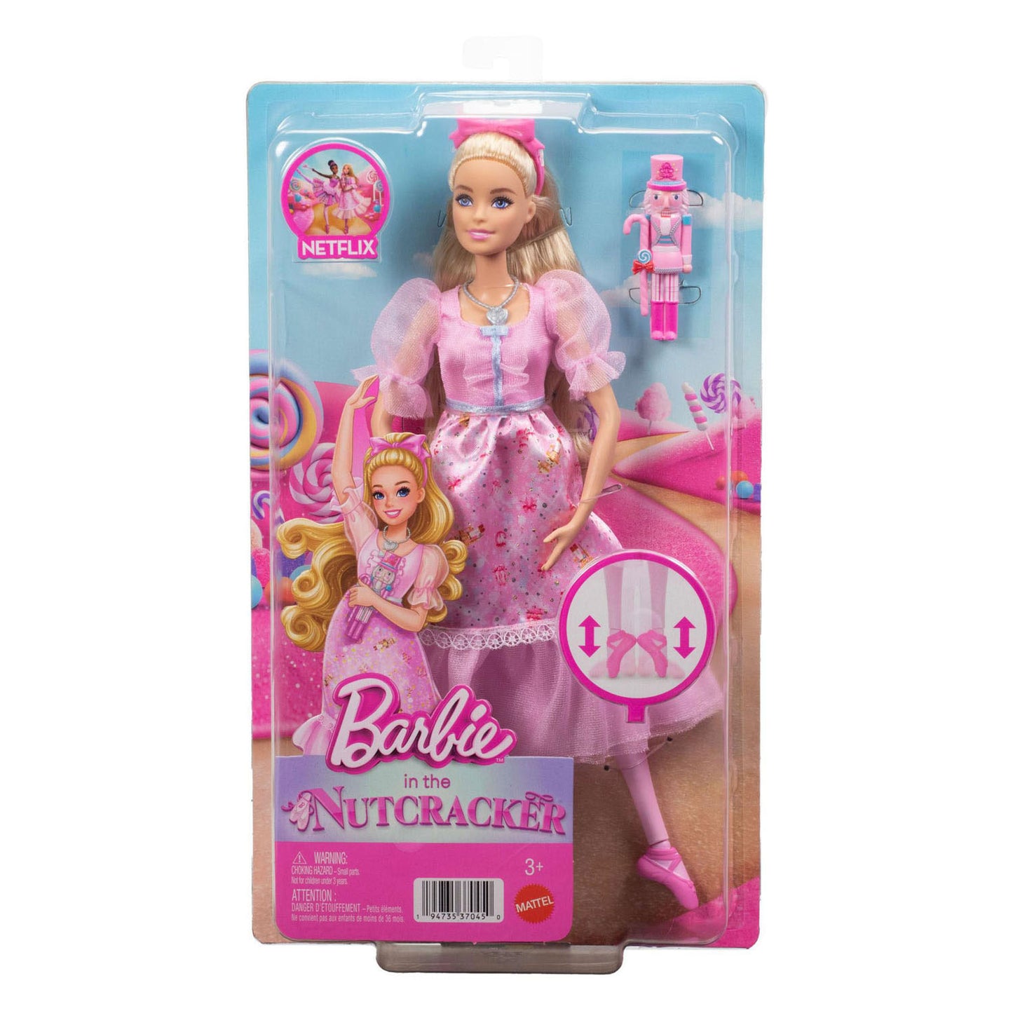 Barbie im Nussknacker Clara Ballerina-Puppe – mit beweglichen Knöcheln