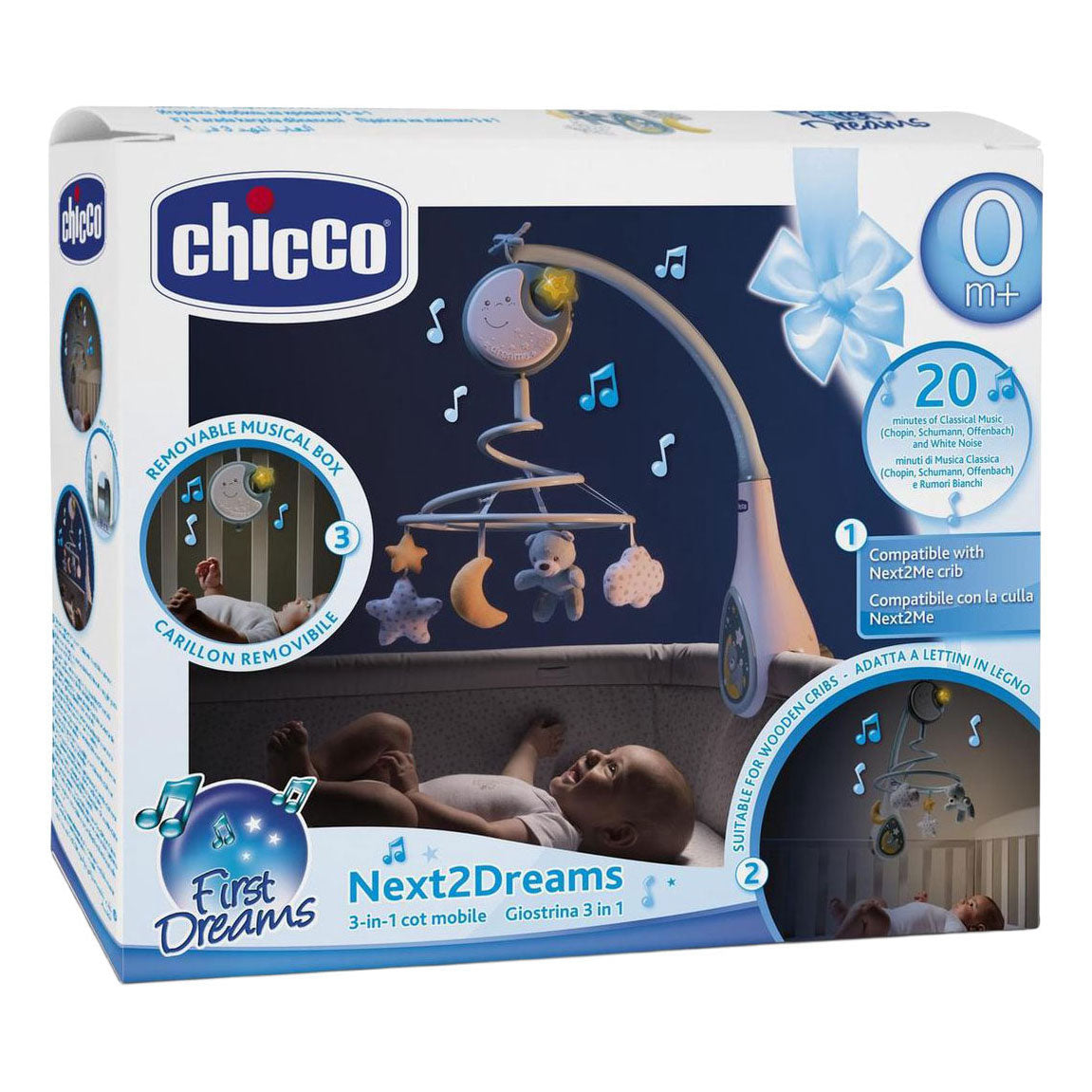 Next2dreams 3-in-1-Musikmobile – Blau