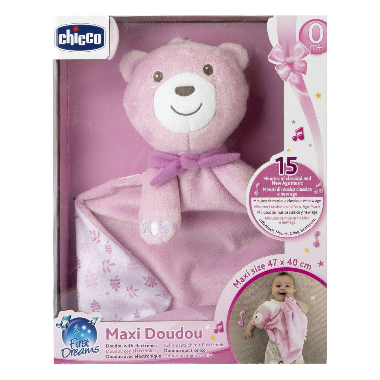 Maxi-Kuscheltier rosa 47x40cm