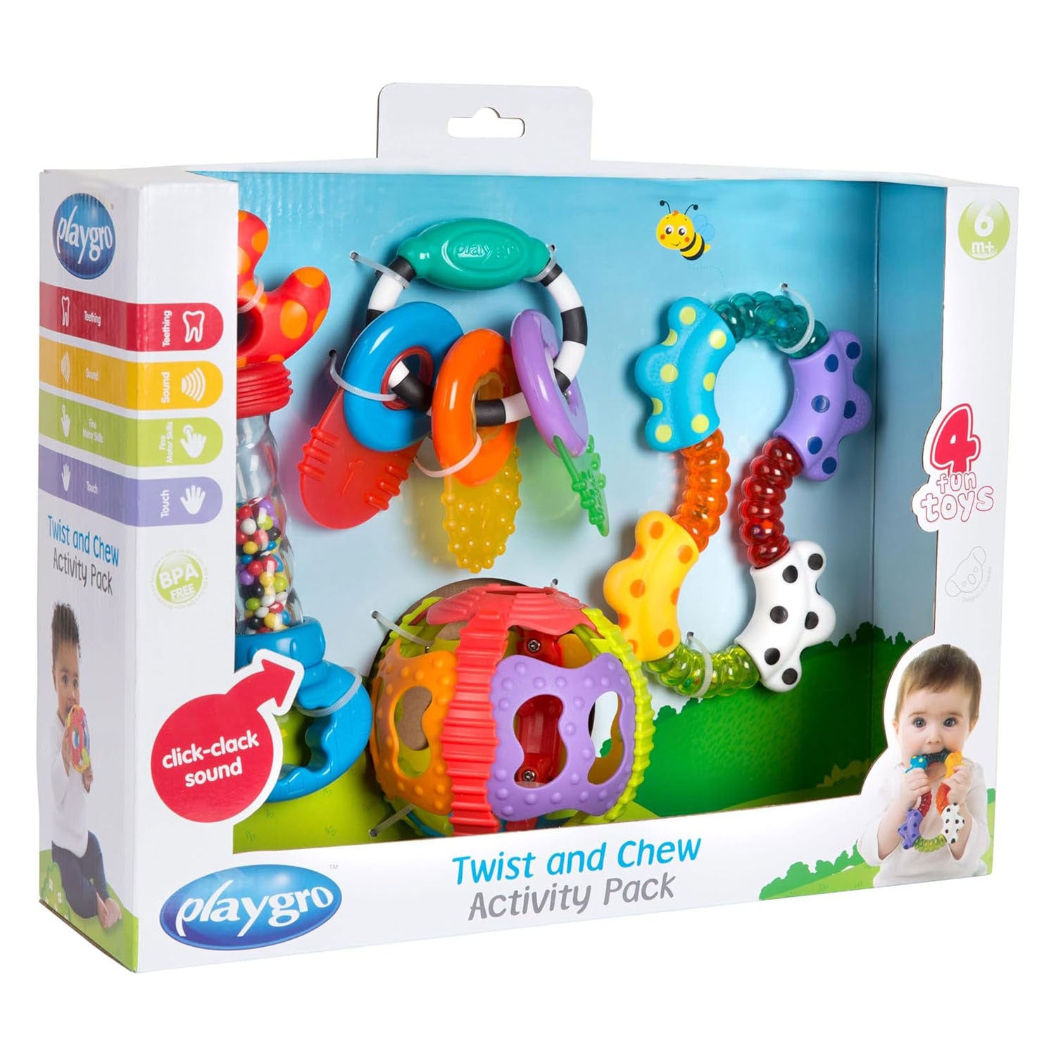 Turn-Beiß-Aktivitätsset für Babyspielzeug