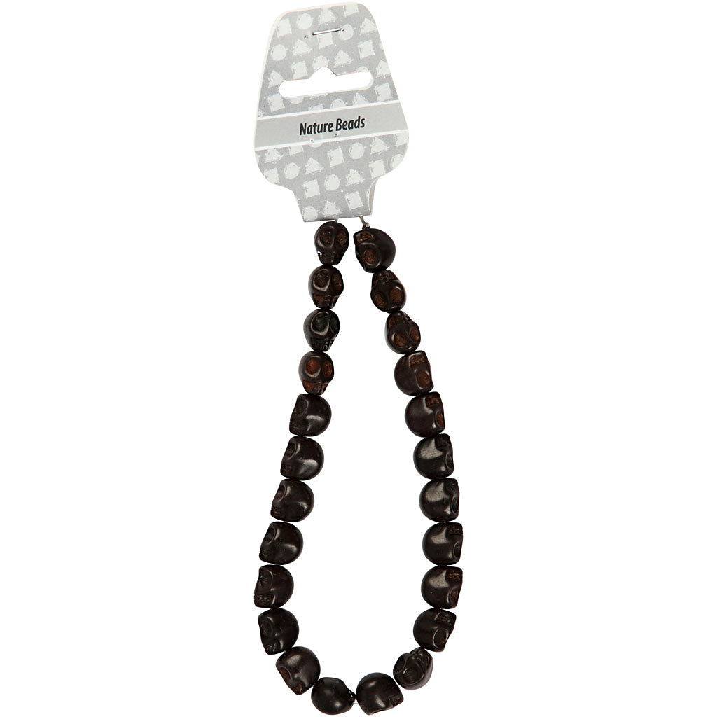 Creativ Company Howlith, D 12 mm, Lochgröße 1,5 mm, schwarz, 32 Stück 1 Box